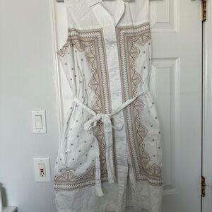 Banana Republic White Cream Sundress Midi